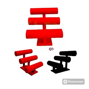 Display Pajangan Aksesoris Beludru Susun-Tempat Display Gelang Kalung Susun IMPORT