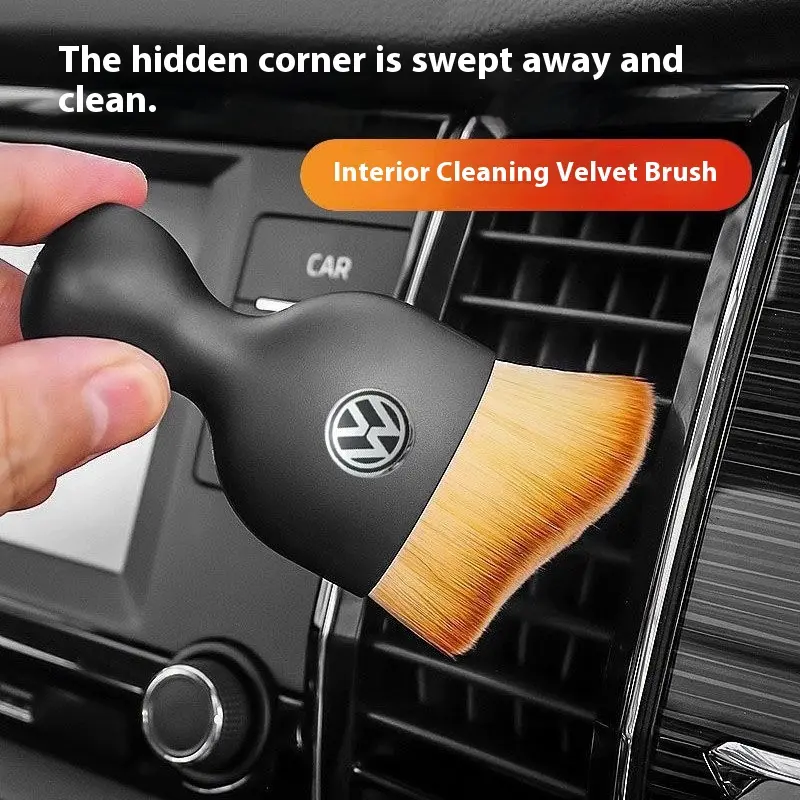 Car interior cleaning tool, air conditioning vent cleaning brush, car wash brush, car seam dust removal brush