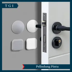 TGI - [5 PCS] BANTALAN PELINDUNG PENGAMAN PENGGANJAL PENAHAN PINTU DINDING TEMBOK LEMARI KARET SILIKON