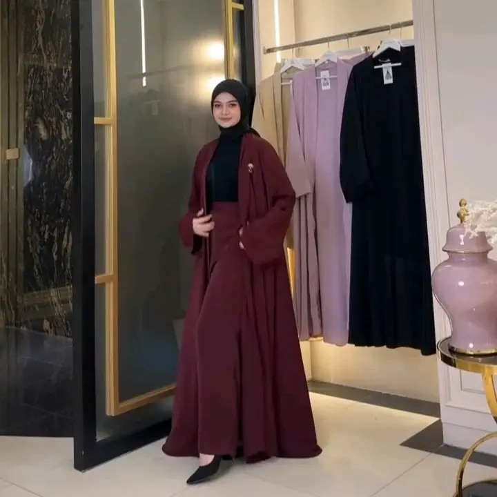ABAYA SET CELANA POLOS V.2 ORI BY SHELLASAUKIA