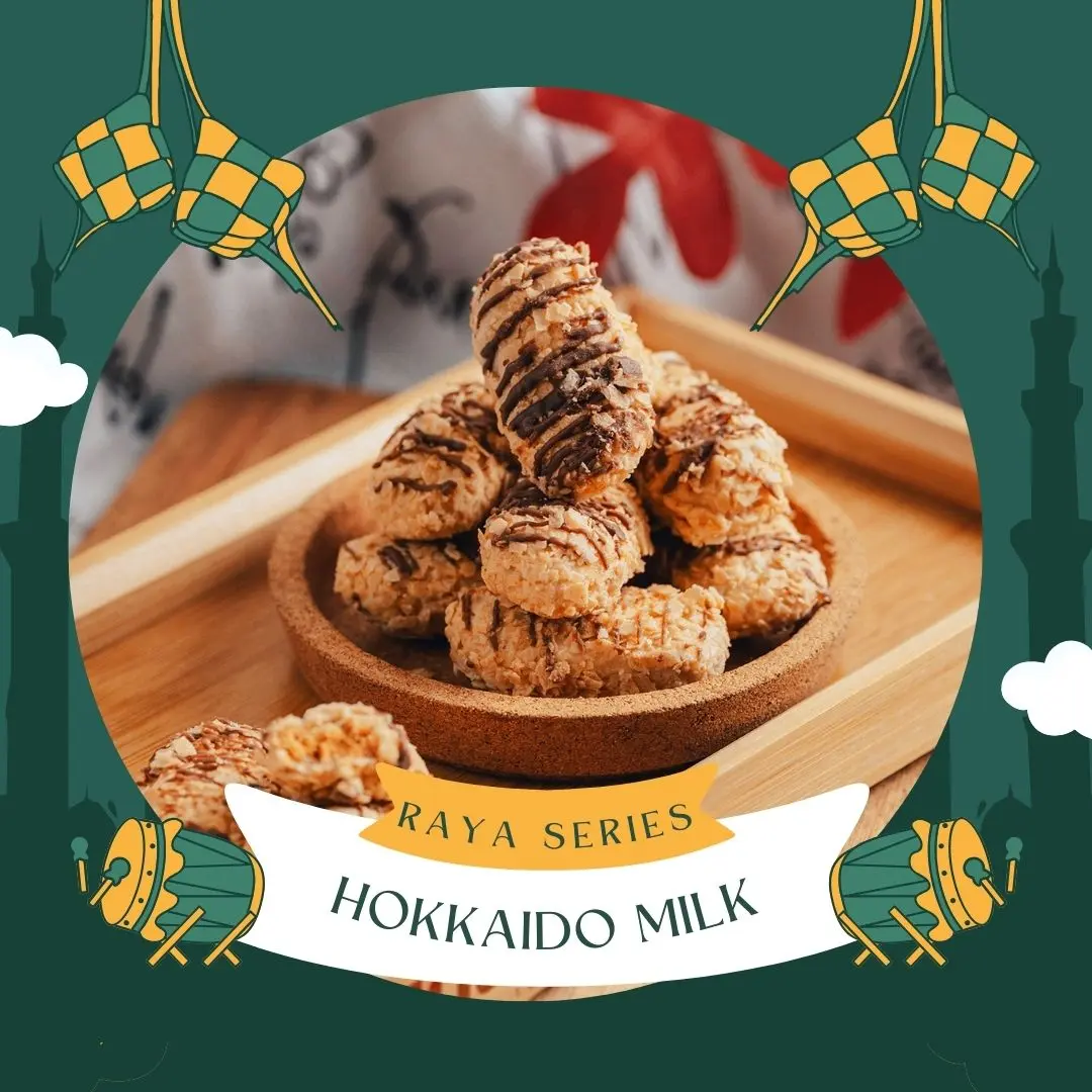 [August Signature] Hokkaido Milk Crunch | Raya Cookies SIngapore 2025