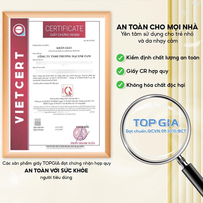 [DEAL COMBO 10 BỊCH] Thùng 10 Bịch Khăn Giấy Rút Treo Tường Gia Gia TopGia (Tặng 3 móc treo) (10.000 Tờ – Nhiều Tờ Hơn, 4 Lớp, Nhiều Bịch Hơn, Kích Thước Gọn Gàng – ĐẠT CHUẨN BỘ CÔNG THƯƠNG)- Giá Hời, Tiết Kiệm 30% (TG68)