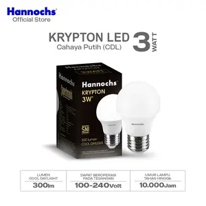 Hannochs Lampu Bohlam LED Krypton Cahaya Putih