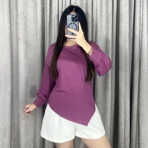 Vivienne Top - Tshirt Wanita Lengan Panjang Asymmetric Top