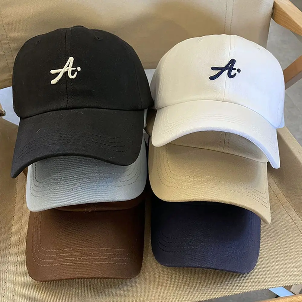 Hip Hop Adjustable Girls Male Embroidery Outdoor Visors Cap Korean Style Cap Letter A Baseball Cap Snapback Hat