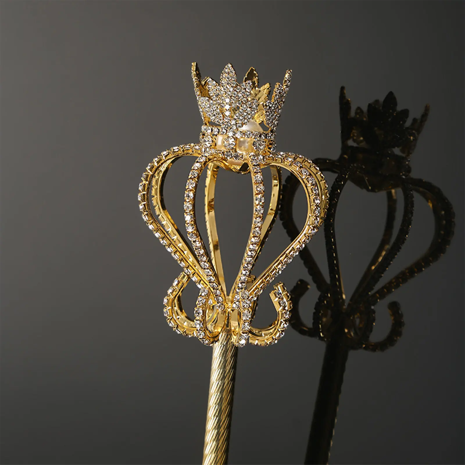 Princess Wand Handheld Queen Fancy Dress Rhinestone Scepter for Pageant ...