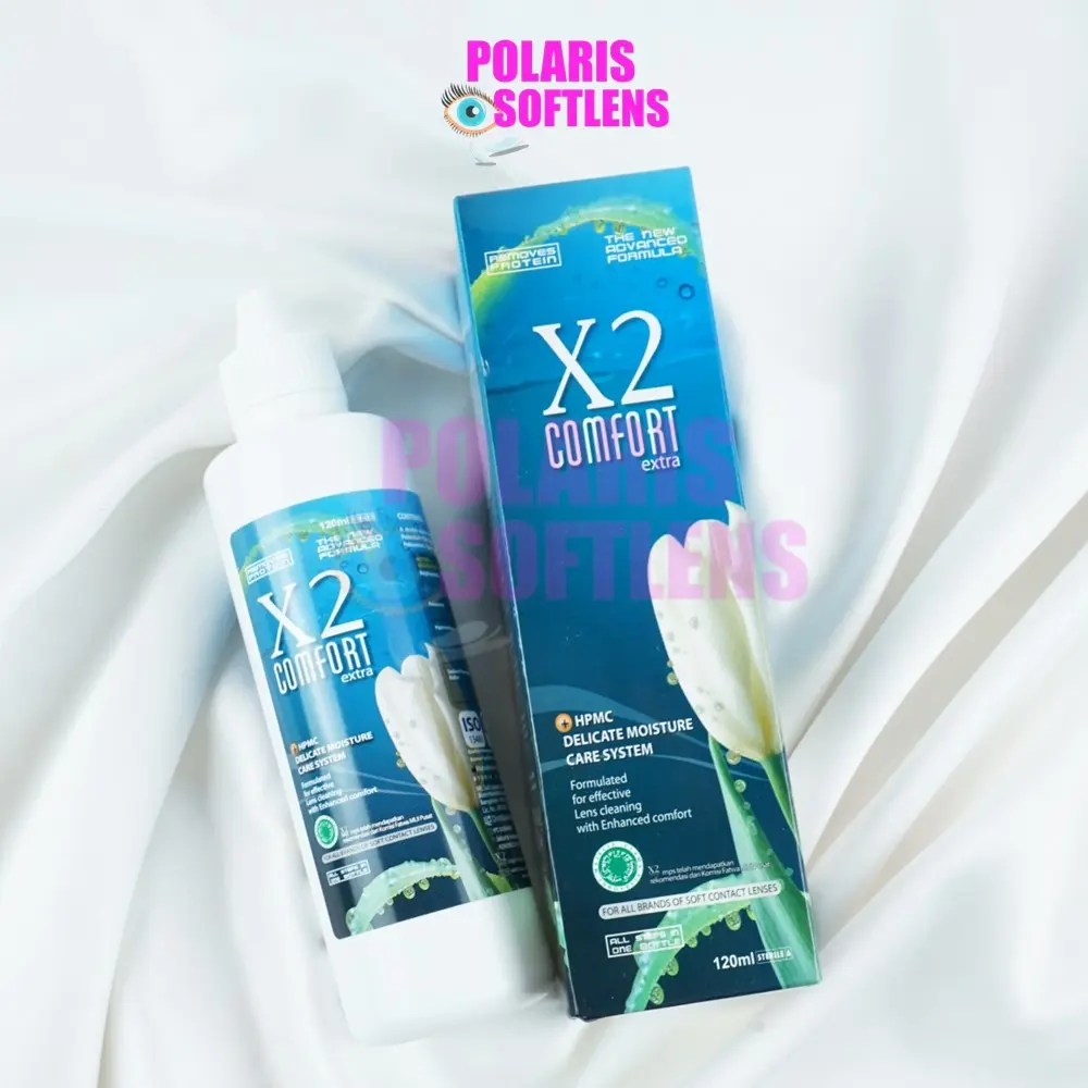 Cairan Pembersih Softlens X2 Comfort Extra 120 ml Pencuci Soflens Kotoran Lensa