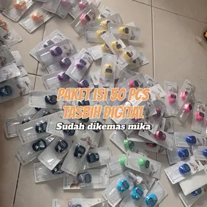Paket Usaha Tasbih Digital 20pcs / 50 PCS Motif Haji Umroh Souvenir Pernikahan Muslim Tasbih Digital Sudah Dikemas Mika