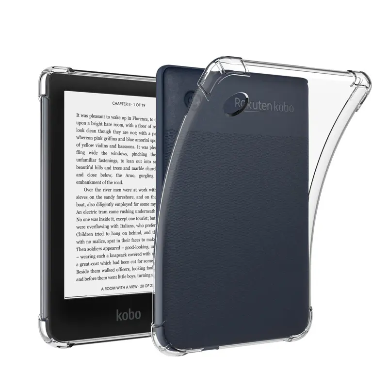 Transparent TPU case for Kobo Clara 2e HD Kobo Libra 2 H2O cover Kobo elipsa 2e sage Nia Silicon soft airbag anti drop protective case tablet cover