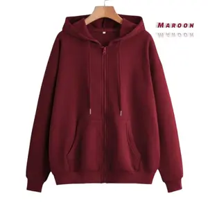 JAKET SWEATER ZIPPER HOODIE POLOS SWEATER PRIA&WANITA MENARIK SIZE M/L XL XXL Unisex Tebal Distro Fleece