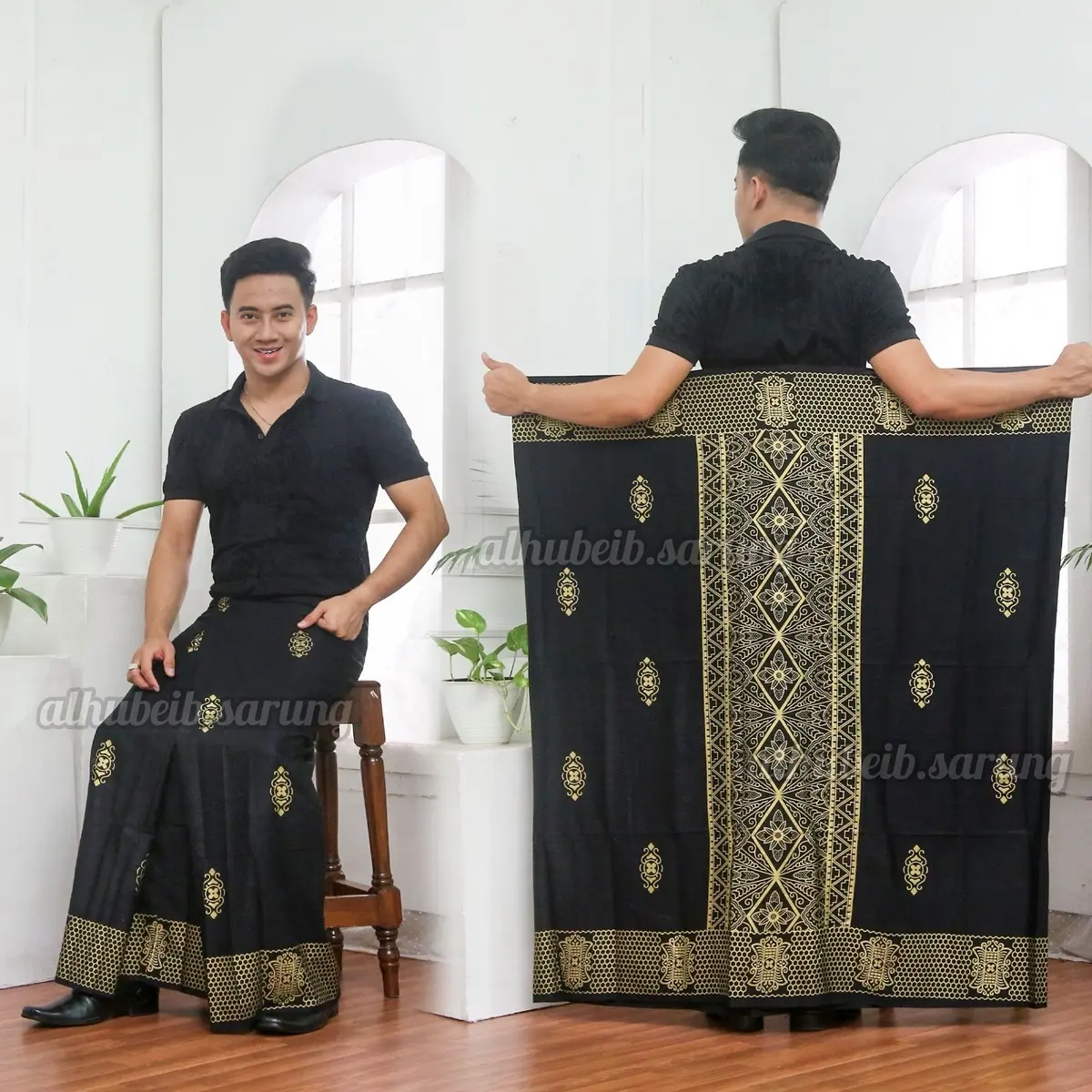 Al Hubeib - Sarung Sarang Tawon Rayon Gloyor Dewasa Lembut Motif Nyaman Sarung Pria