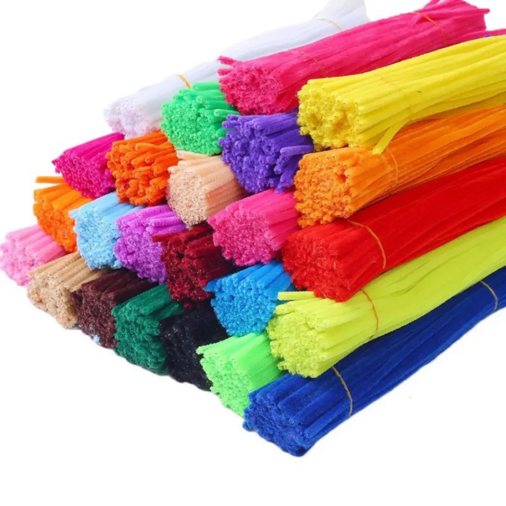 Kawat Bulu Mercy Warna Pastel Pipe Cleaner Warna Soft Pink Muda Size 30 Cm