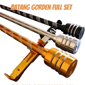 Batang Gorden Tutup Tabung Minimalis Ukuran 30cm-200cm 3 Pilihan Warna