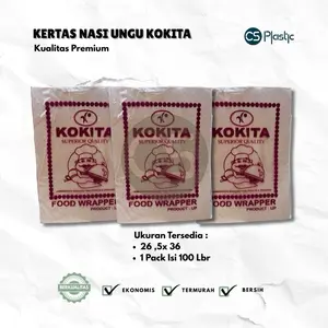 KERTAS NASI PERSEGI KOKITA ISI -+ 100& 250  LEMBAR