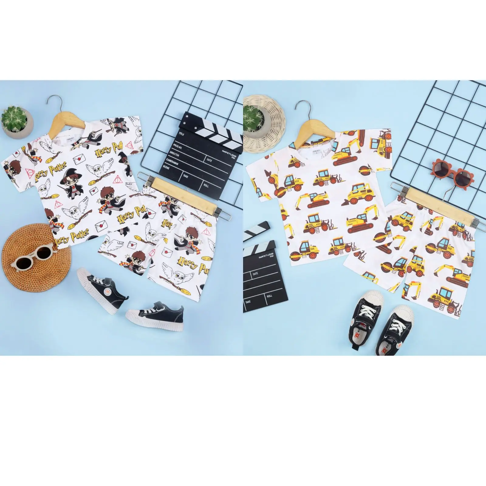 owlet - Setelan anak printing/setelan anak bergambar/setelan anak full printing  Fashion Celana