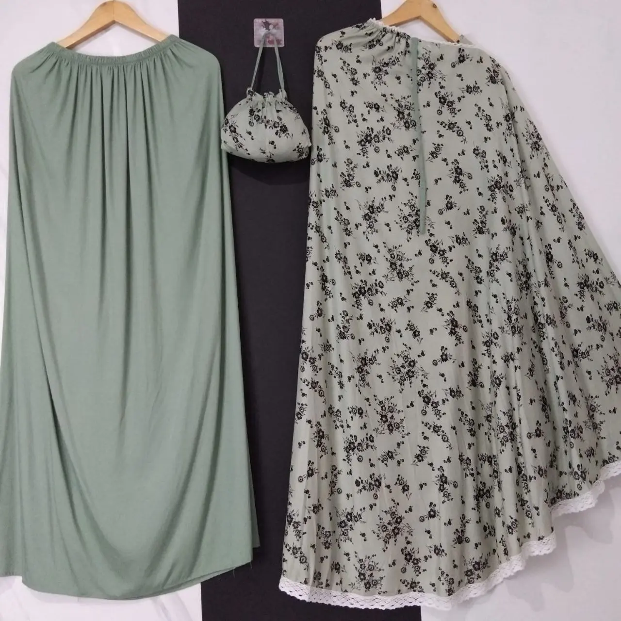 Mukena Jumbo Dewasa 2in1 Katun Rayon Premium Motif Maudi Tebal Dingin Nyaman Elegan Traveling