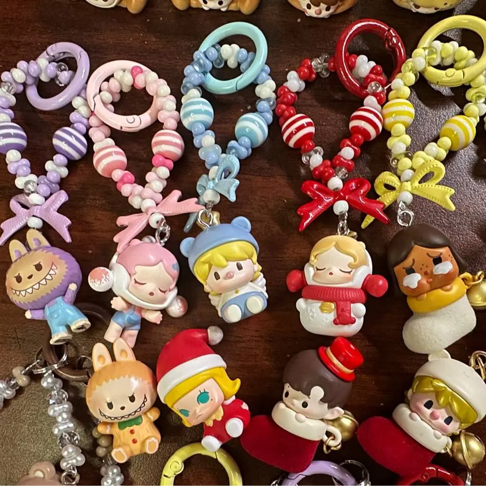 [SG] POPBEAN Handmade Bead Keychain Bag Charm Authentic Premium Quality Smartphone Detachable