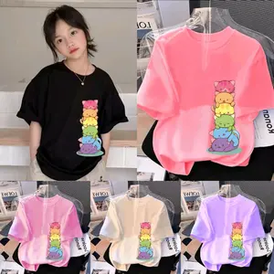 Kaos OVERSIZE Anak Tanggung Usia 3-14 Tahun/Pakaian Anak Perempuan/Baju Kaos Anak cewek/Kaos Anak Perempuan
