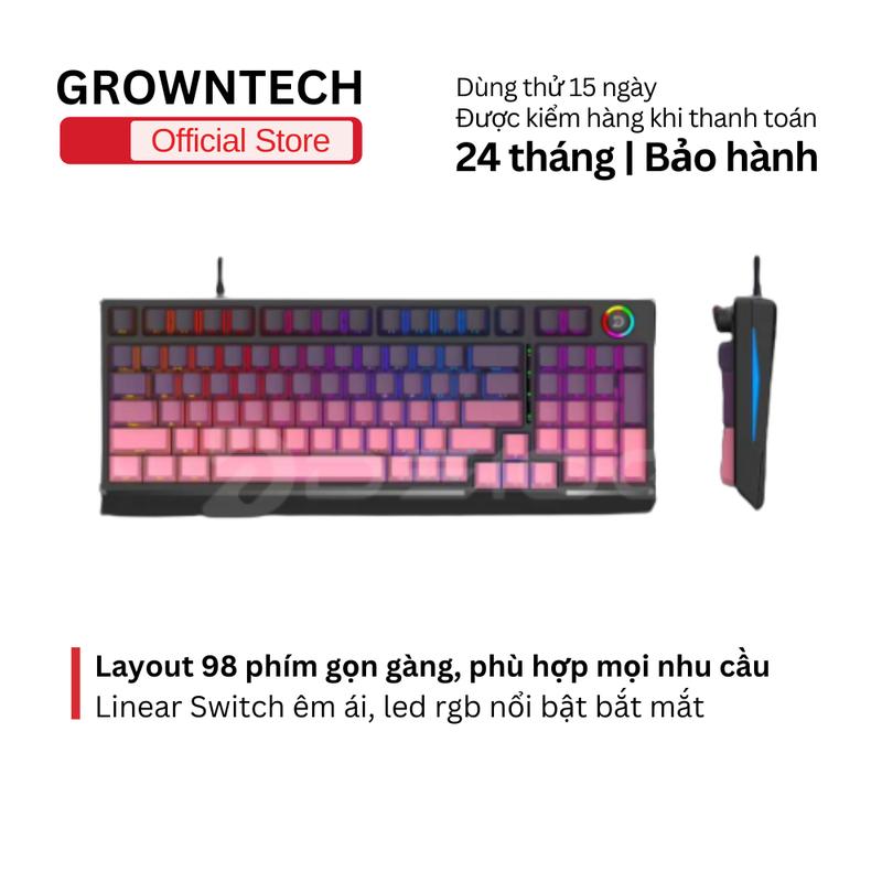 Hàng chinh hǎng 100% Bàn phím cơ Deiog AK98 led RGB chống nước IPX7, 98 phím,…