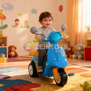(COD) Zeintoys mainan anak motor vespa anak lucu bahan tebal MB 691 Toys vespa mainan