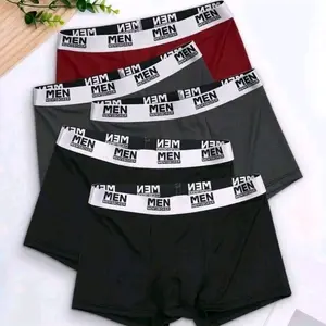 paket 6 pcs Celana Dalam Pria polos tebal katun Dewasa Hitam Cowok Keren Lembut Karet Nyaman