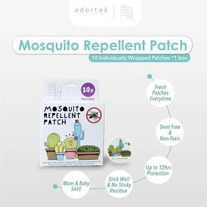 MyLO Mosquito Repellent Patch (10s/box) - Deet Free, Individual Pack & Plant Based Repellents