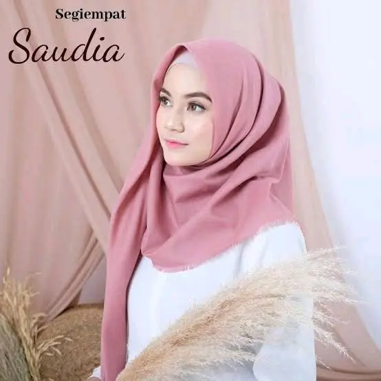 Hijab segiempat saudia rawis Katun Square Muslim