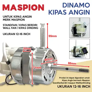 Maspion Dinamo Mesin Motor Kipas Angin untuk merk Maspion standfan/wallfan berdiri/dinding/tembok 16in