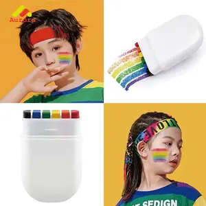 Face Painting Kit 6 Warna Cat Wajah Aman Untuk Pesta Halloween Body Painting