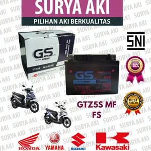 AKI GTZ5S AKI Motor Yamaha Mio Soul Mio Soul GT Mio M3 Mio J Mio GT Mio Z Fino Xeon X Ride Byson Vixion Jupiter MX Baru R15 Xabre - Free Bubble Dus Originall