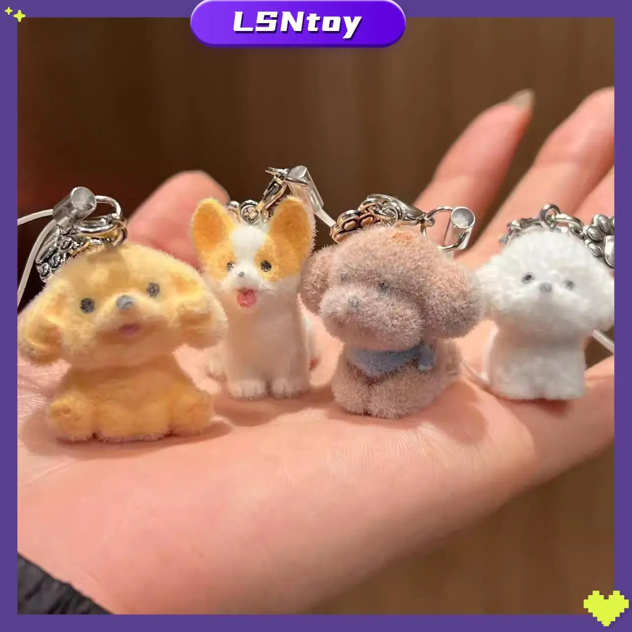 LSNtoy-Móc khóa chó resin 3D siêu dễ thương - Phụ kiện điện thoại & túi xách - Quà tặng handmade ý nghĩa - 1