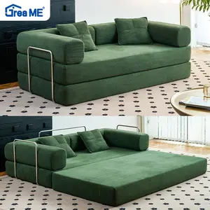 Sofa Bed 2in1 / Sofa Bed Abu-Abu Tua / Teddy L shape