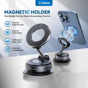 Migoz ID Vacuum Suction Magnetic Bracket / Vacuum Holder HP Dashboard Mobil Multifungsi Holder HP Magnetic