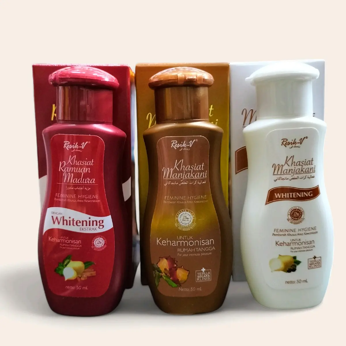 Pembersih Khusus Area Kewanitaan Resik-V Manjakani 50ml