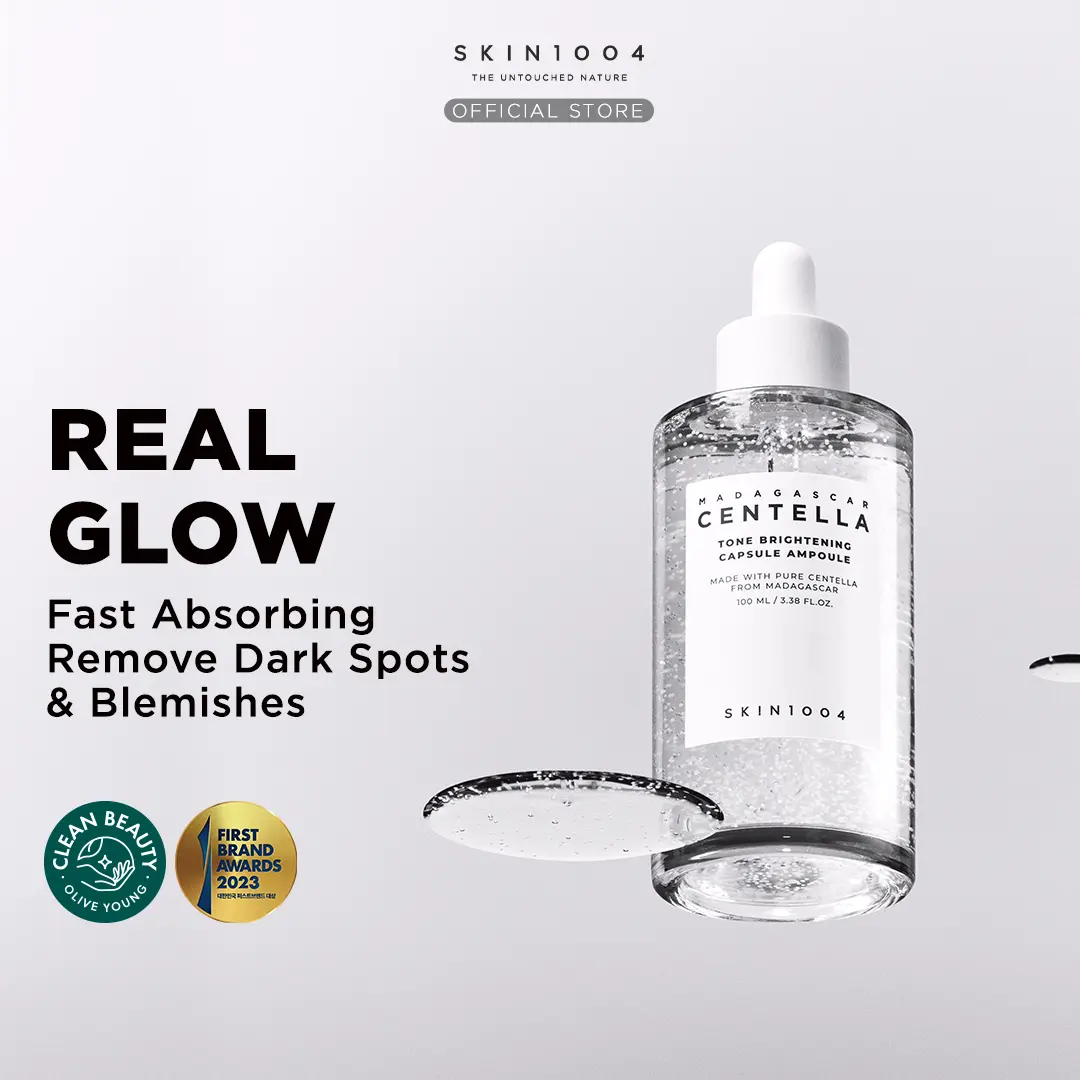 SKIN1004 Madagascar Centella Tone Brightening Capsule Ampoule 100ml  Perawatan Mencerahkan  Niacinamide Wajah Essence
