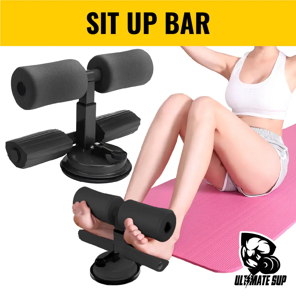 UltimateSup Sit Up Bar for Abs Exercise, Sit Up Equipment with Foot Support, Ankle Support, Fitness Equipment, Home Gym