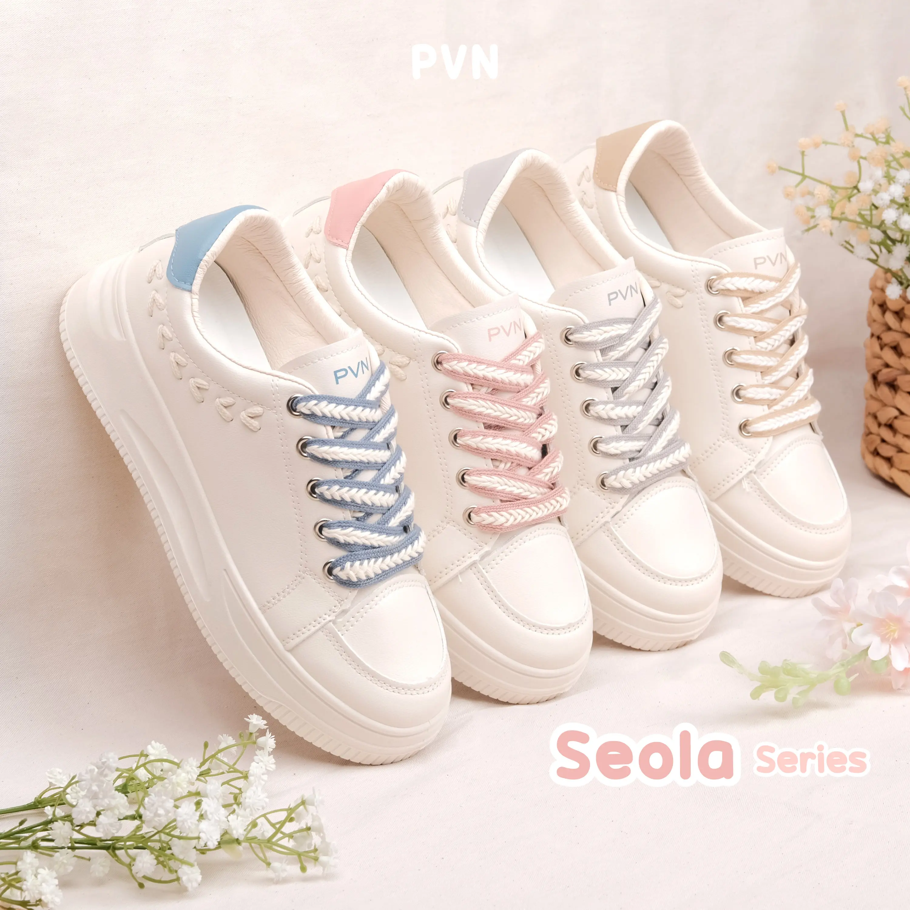 PVN Seola Basic Sepatu Casual Sport Sneakers Wanita 279