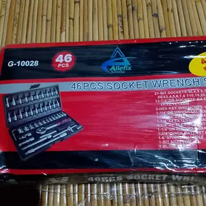 Set Kunci Socket Wrench 46 Pcs Kombinasi Peralatan Reparasi Motor - G10028
