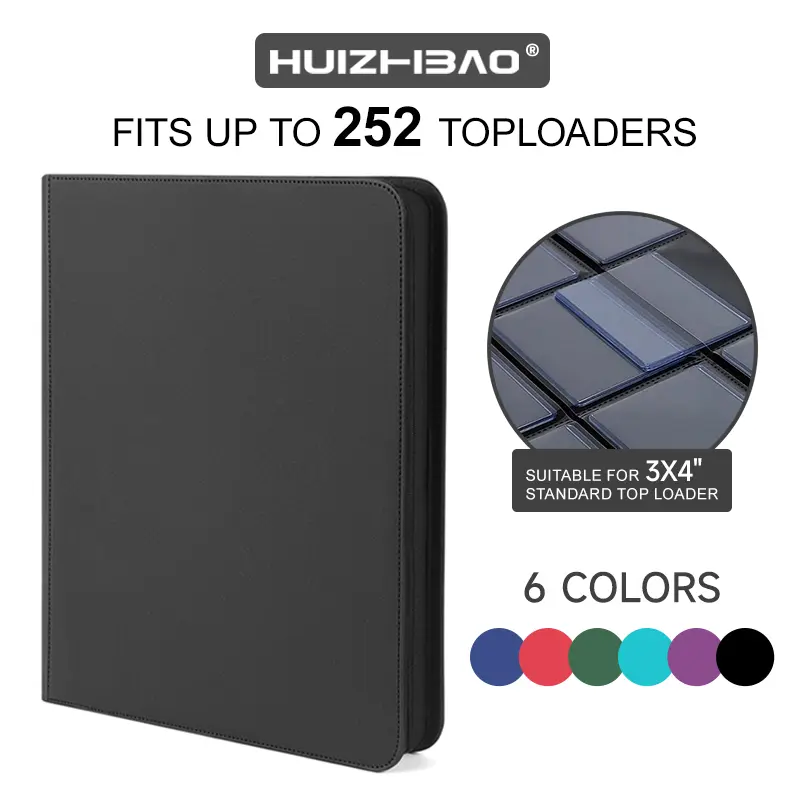 9 Pocket Toploader Binder for 3 x 4'' Top Loader, Double-sided Card ...