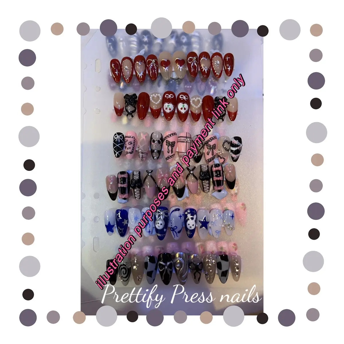 Prettify press nail payments link only