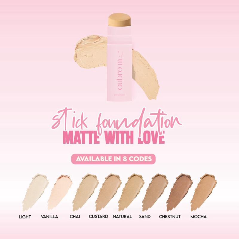 (EDISI 2025) BEDAK ASAS MATTE STICK FOUNDATION BERASASKAN KRIM