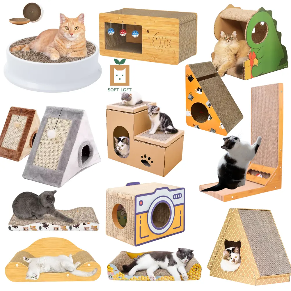 Cat scratcher scratching boards toys corrugated boards / Cat Cupboard Scratchers