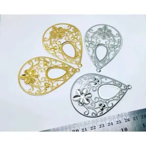 Lempengan tetes batik bunga (12 pcs)