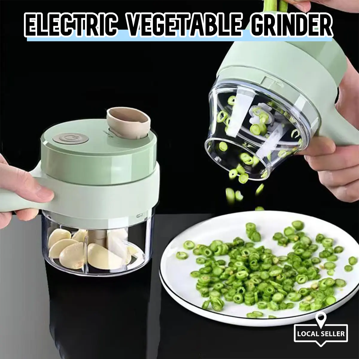 [SG] Electric Vegetable Grinder/ Garlic Chopper/ Electric Food Crusher/ Mini Blender Grinder/ Portable Electric Slicer