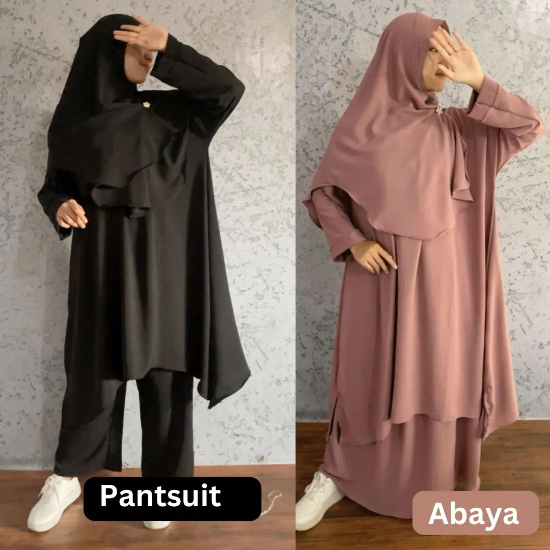 39 -  NANAA ONE SET ABAYA , SKIRT & HIJAB