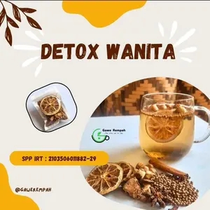 Gawe Rempah - PREMIUM Teh Detox Wanita 5 Sachet Dg Mesin Dehydrator | Melancarkan Haid | Menyuburkan Rahim | Program Hamil