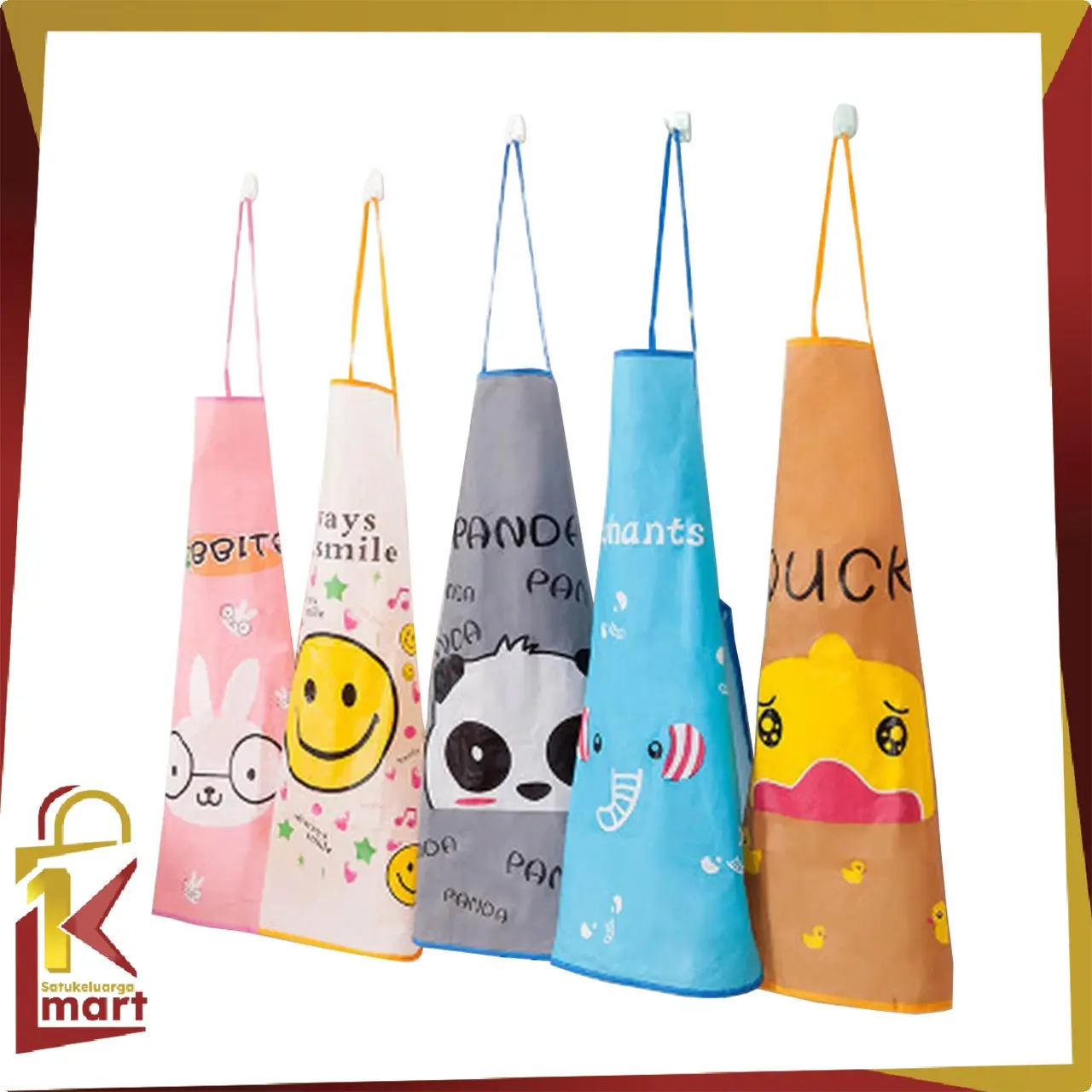 [COD] SM C135 Apron Masak Tahan air  Celemek Masak Anti AirCelemek Dapur Karakter Kartun Lucu
