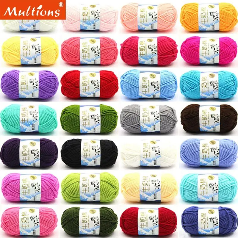 50g Milk Cotton Yarn High Quality Hand Knitting Yarn Soft Warm Baby Wool Yarn