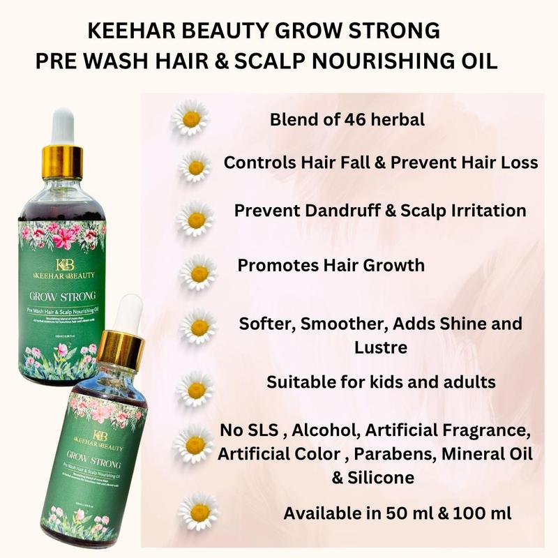 KEEHAR BEAUTY GROW STRONG PRE WASH HAIR & SCALP NOURISHING OIL - TikTok ...