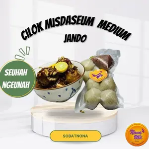Cilok isi jando medium bumbu misdaseum (Amis Lada Haseum) Pedas Frozen Food Aci